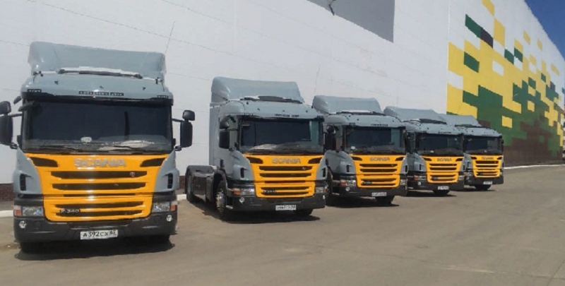 грузовик Scania P340 на биогазе